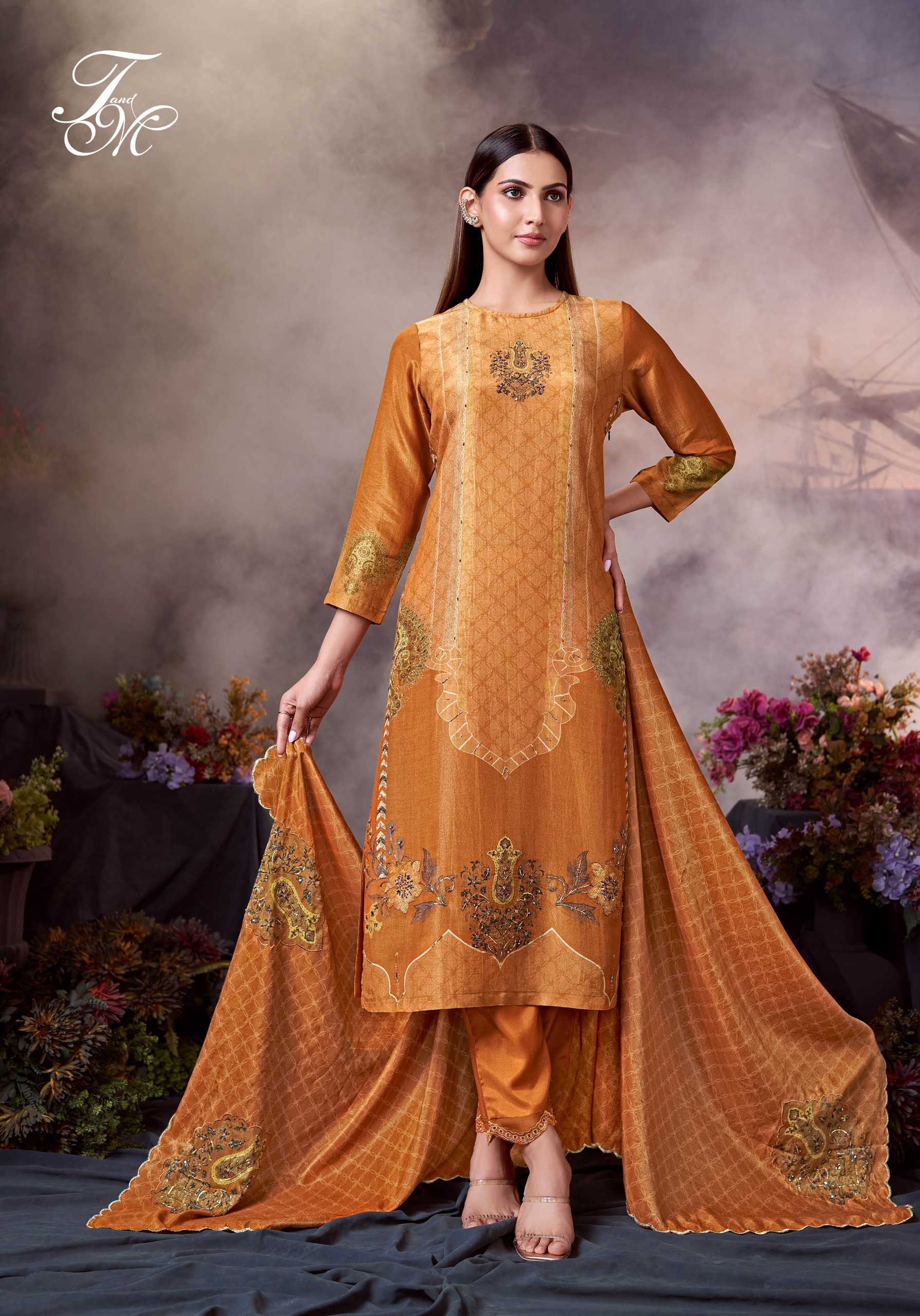 T & M Pakeeza | Pure Viscose A-line Suit