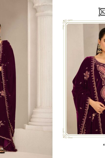 Kesar Premium Velvet Suit