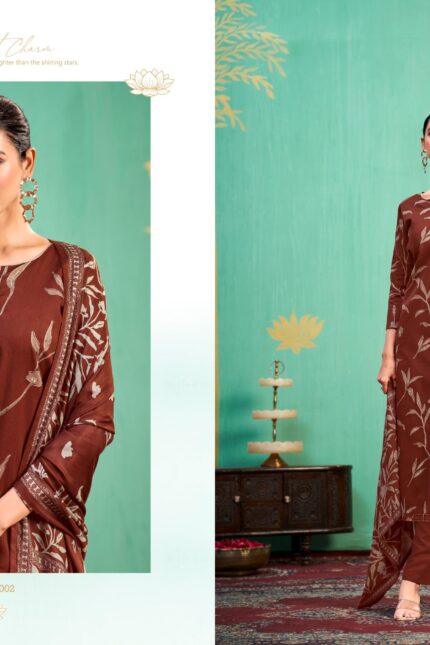Kesar Mehtab Digital Print Suit