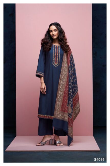 Ganga Zivana 4016 | Premium Pure Pashmina Suit