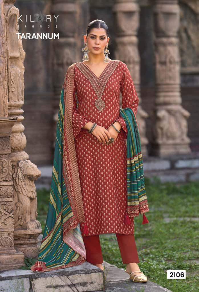 Kilory Trends – TARANNUM | Elegant Pure Viscose Pashmina Suit