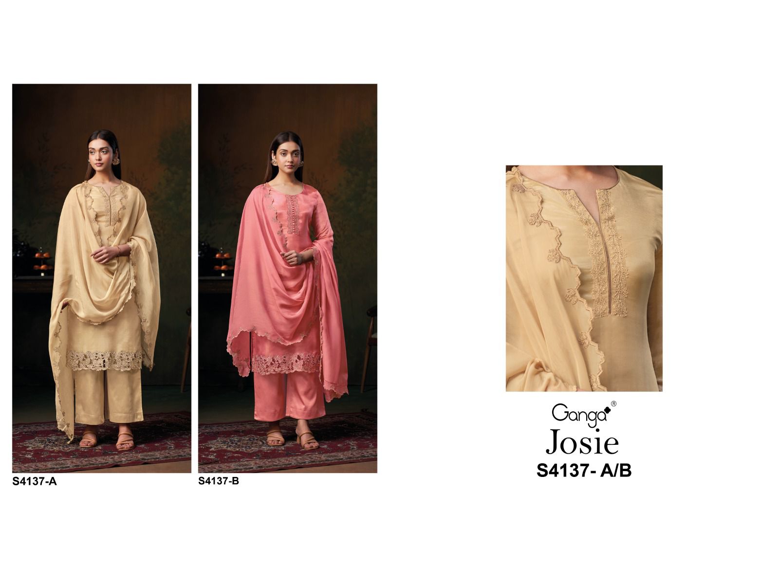 Ganga Josie 4137 ladies suits wholesalers n manufacturer