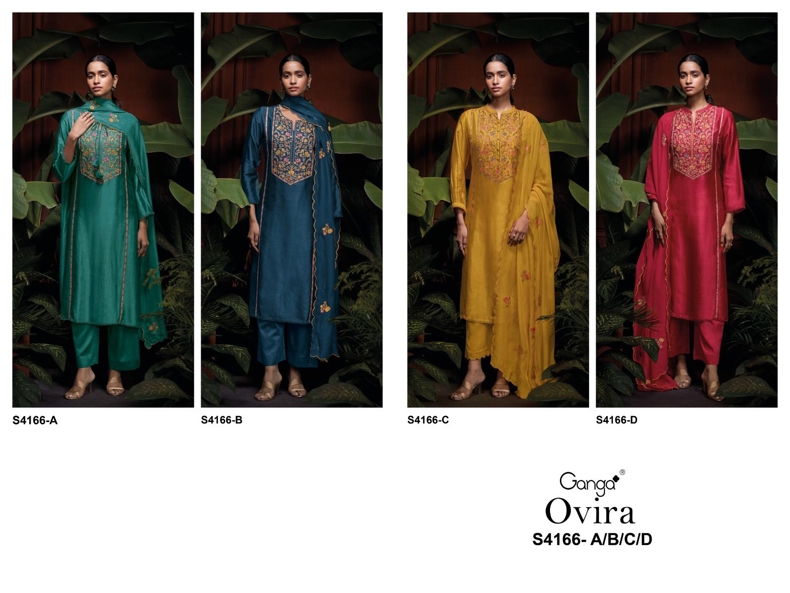 Ganga ovira ladies suits wholesalers