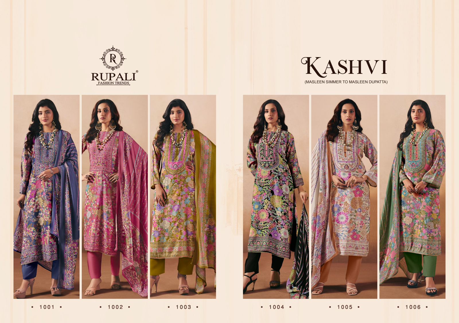 Rupali Kashvi ladies suits muslin