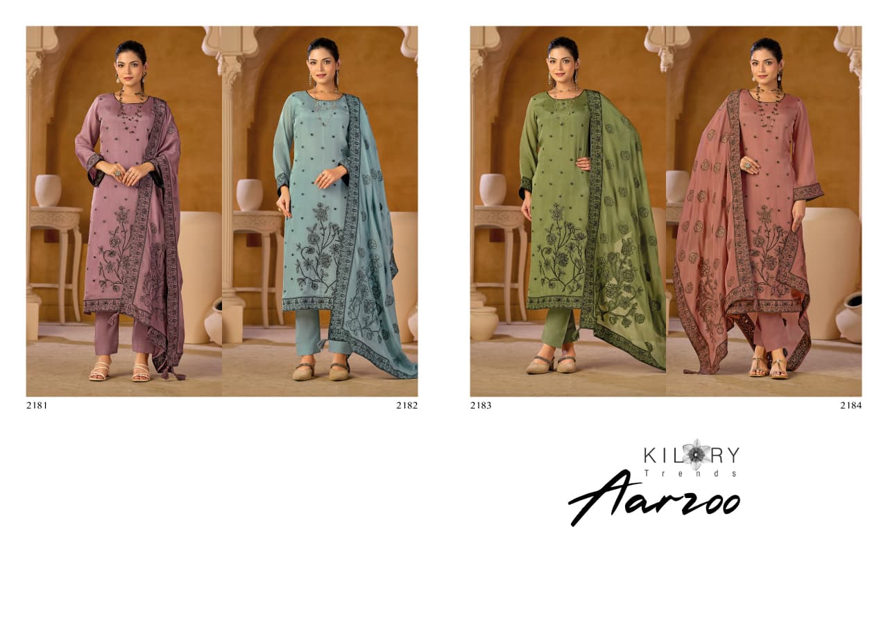 Kilroy Aarzoo Pure organza silk woven jacquard