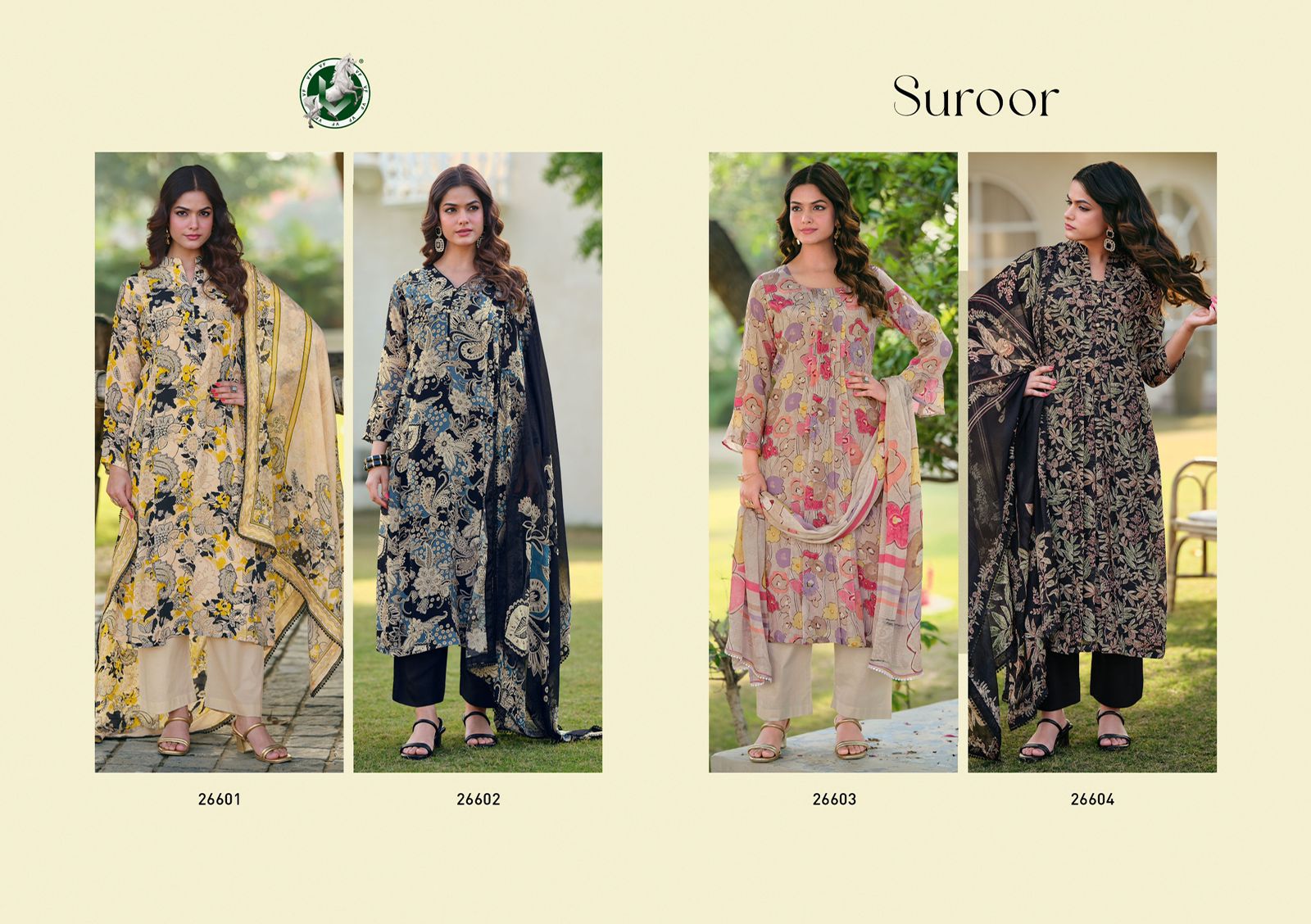 Vivek Suroor bemberg crape digital print