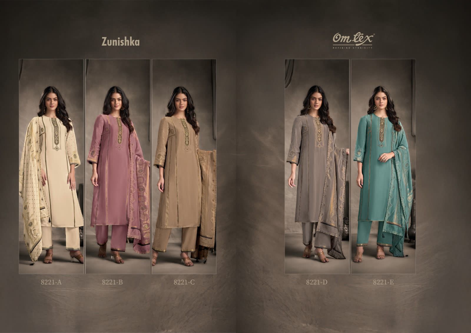 Omtex zunishka ladies suits wholesalers