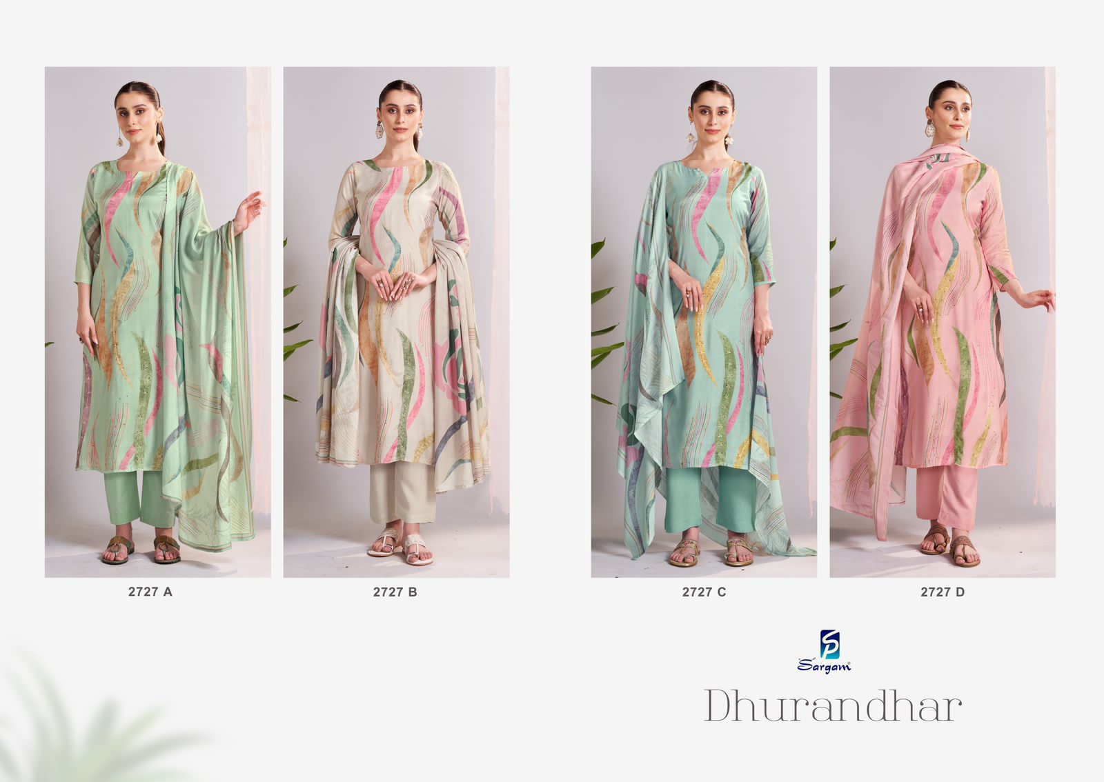 Sargam Dhurandhar ladies suits wholesalers