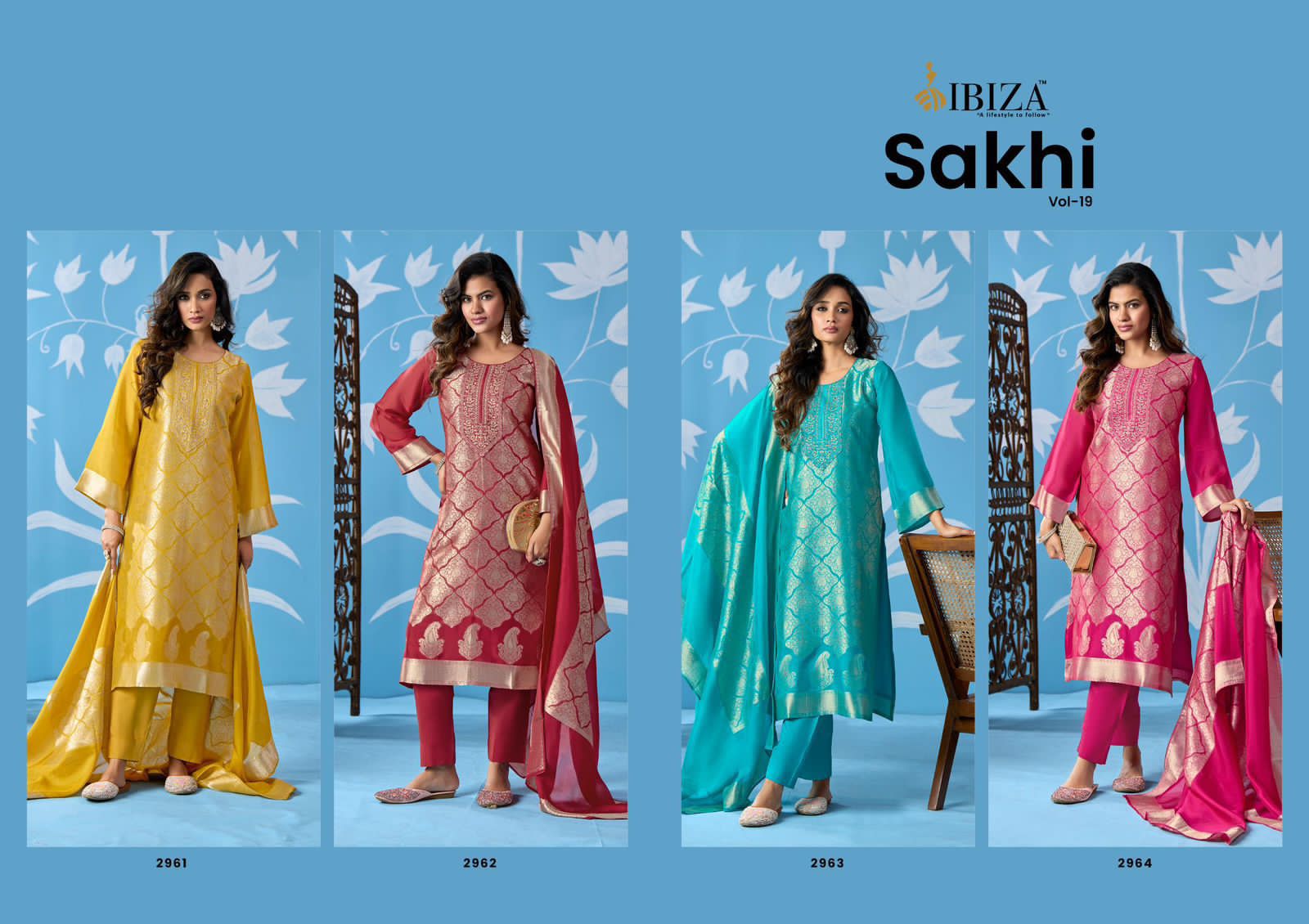 Ibiza Sakhi Vol -19 pure banglory silk jacquard