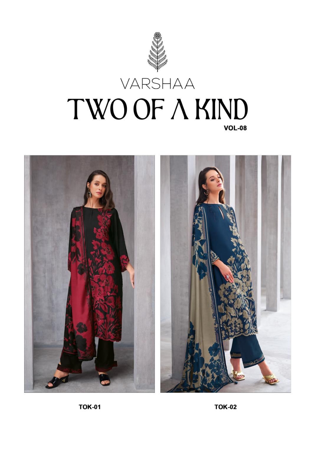 Varsha two of a kind 8 ladies suits wholesalers