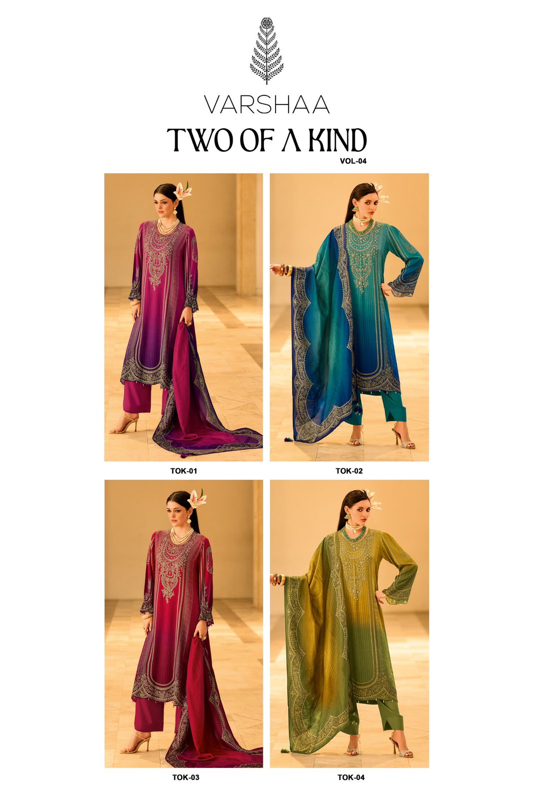 Varsha two of a kind 4 ladies suits wholesalers n manufacturers