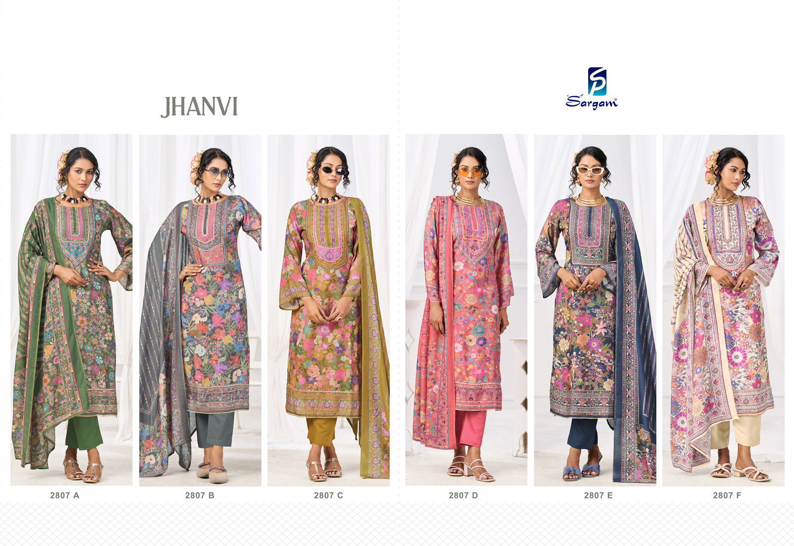 Sargam jhanvi ladies suits wholesalers