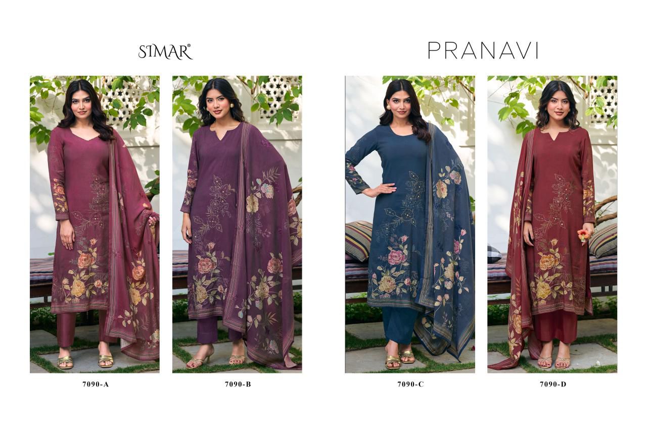Glossy simar pranavi ladies suits wholesalers n manufacturers