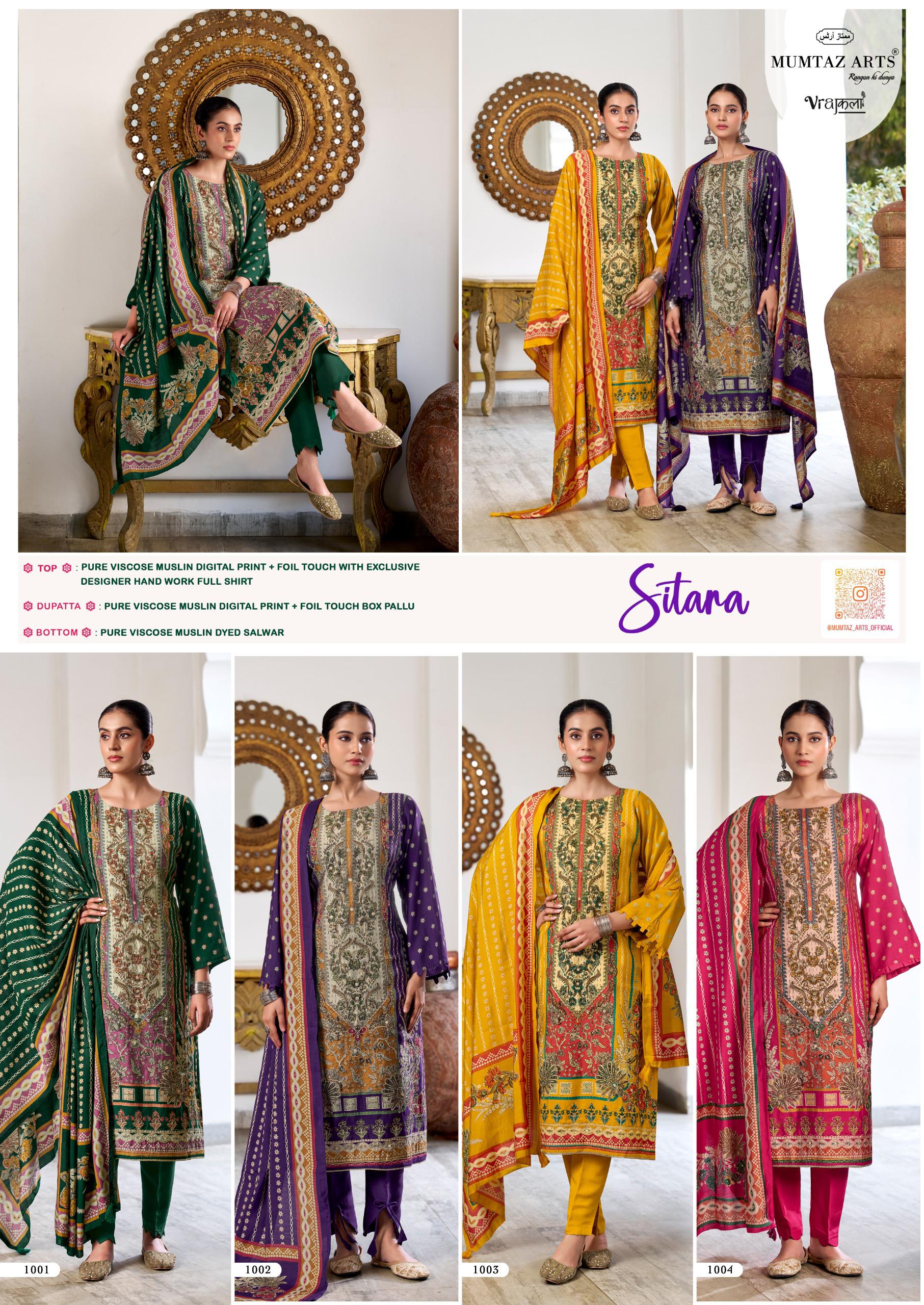 Mumtaz arts sitara ladies suits wholesalers n manufacturers