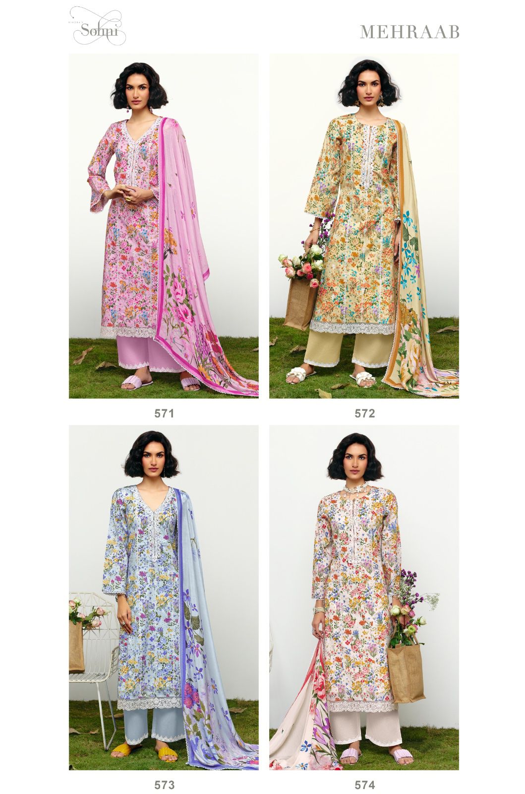 Kimora mehraab ladies cotton suits wholesalers