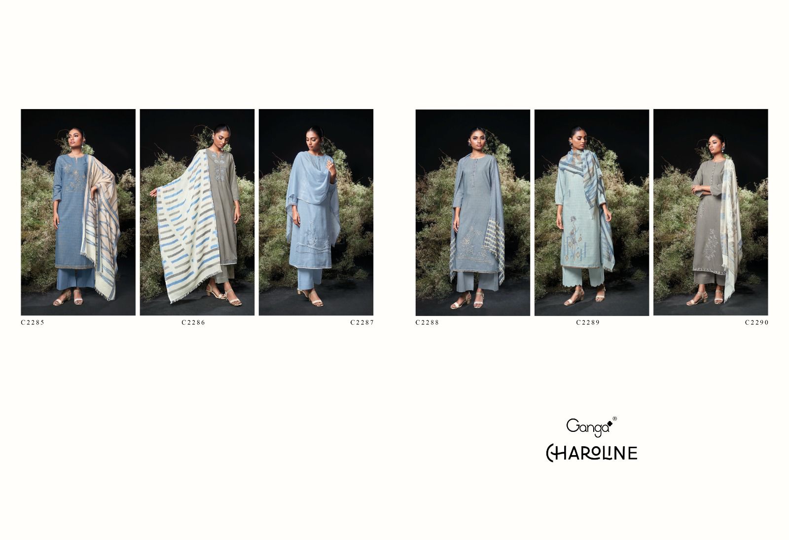 Ganga caroline cotton ladies suits wholesalers n manufacturers