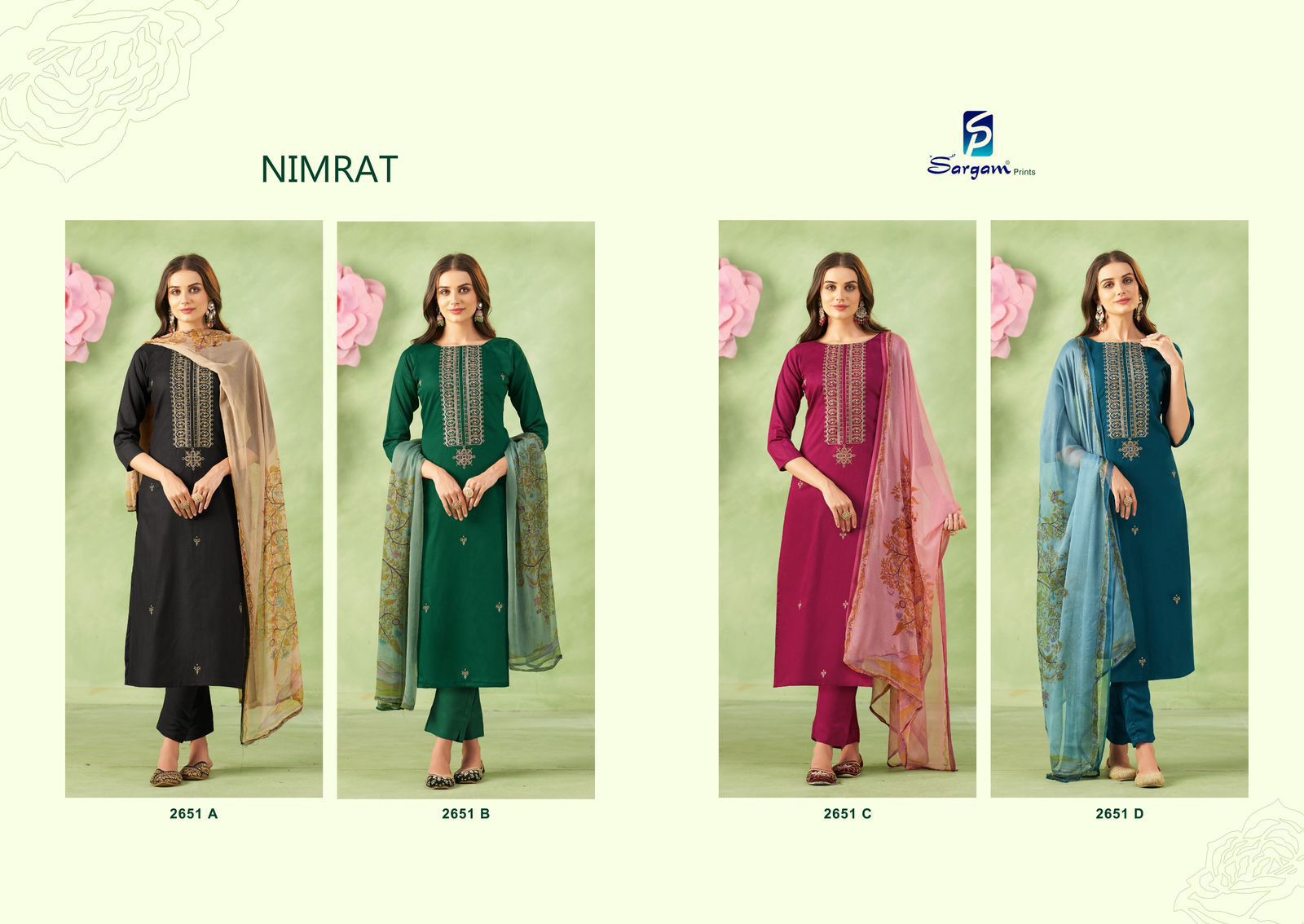 Sargam nirmat ladies suits wholesalers n manufacturers