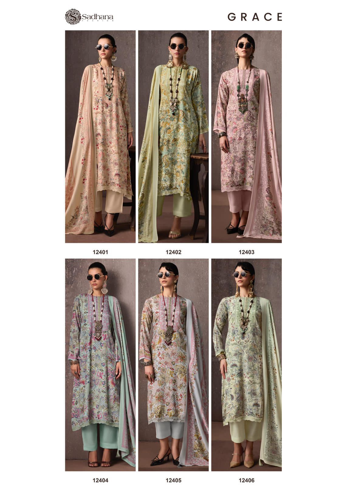 Sadhana grace ladies suits wholesalers n manufacturers