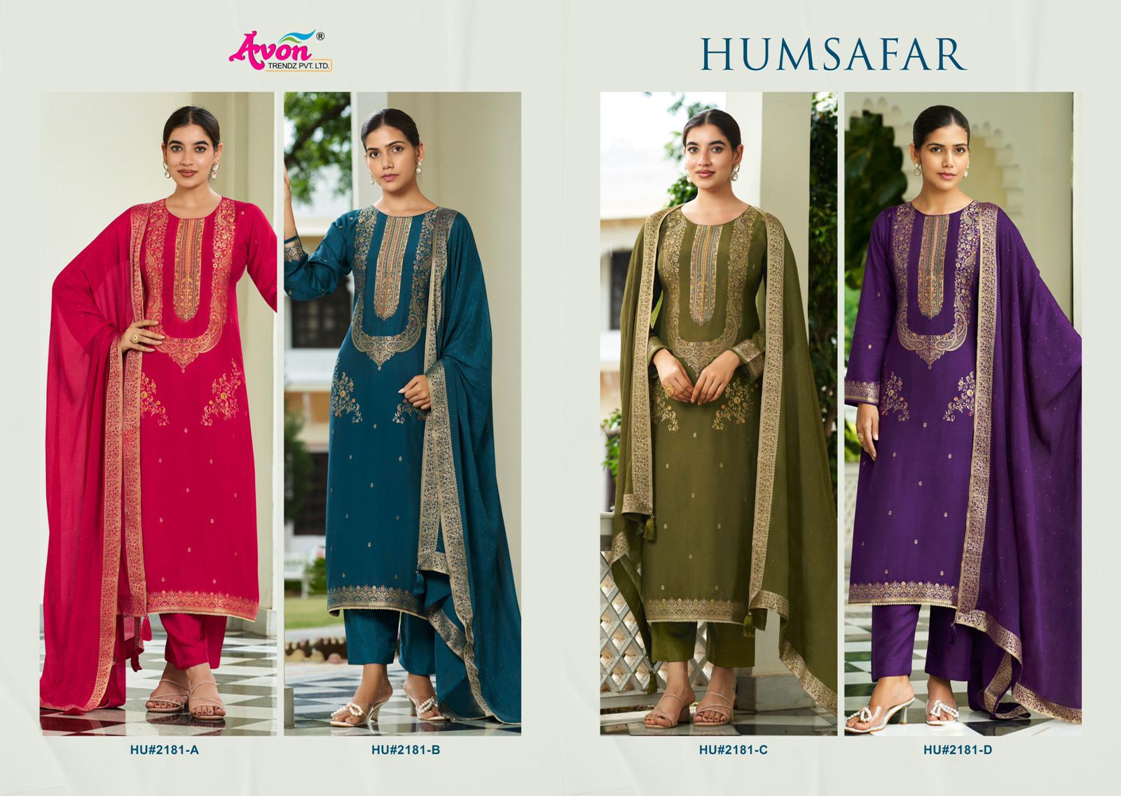 Avon humsafar ladies suits wholesalers n manufacturers