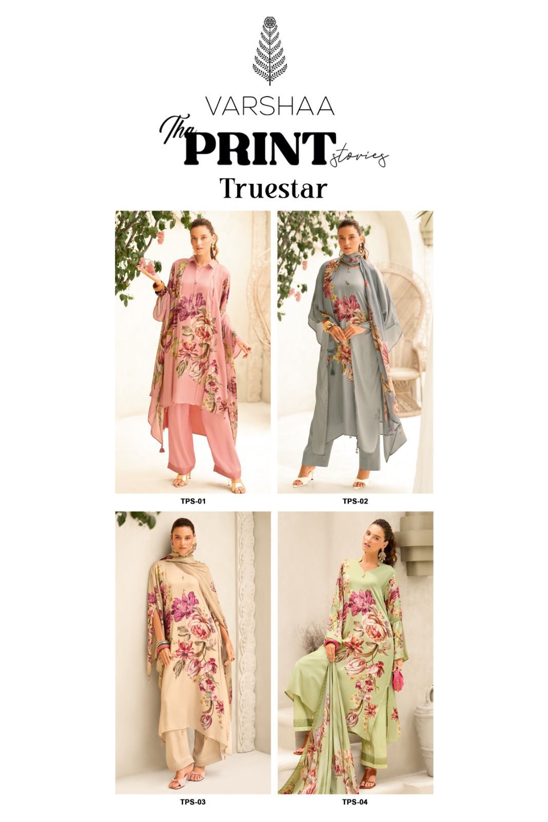 Varsha the print truestar ladies suits wholesalers