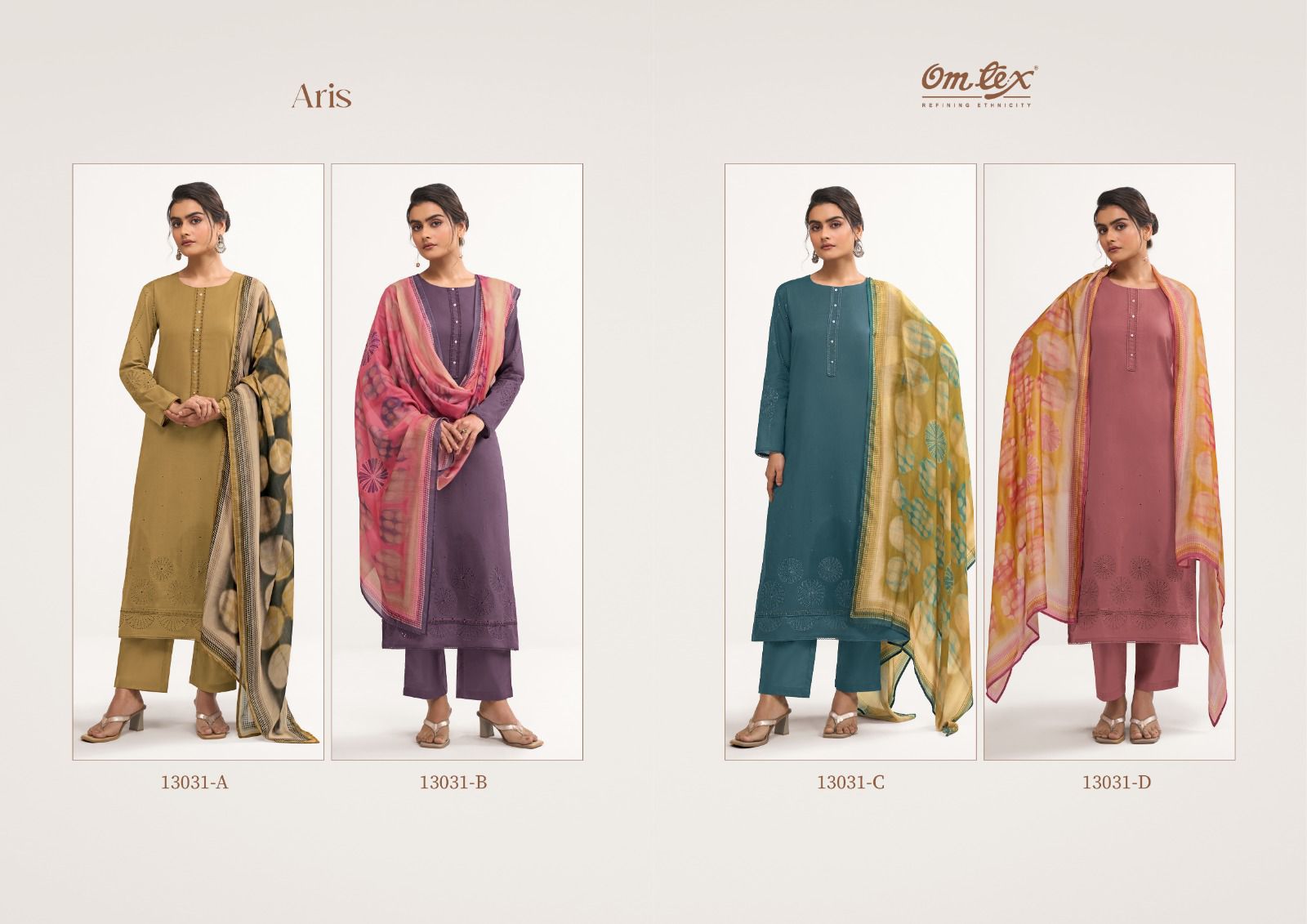 Omtex Aris premium lawn ladies suits wholesalers