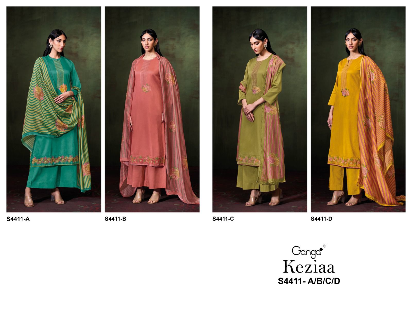 Ganga keziaa 4411 ladies suits wholesalers n manufacturers