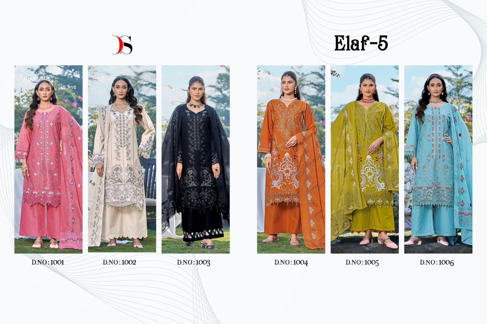 *ELAF Luxury Lawn 25-5 by  DEEPSY SUITS*