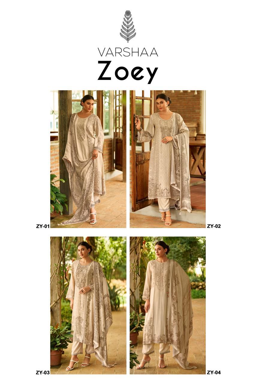Varsha Zoey ladies muslin suits wholesalers