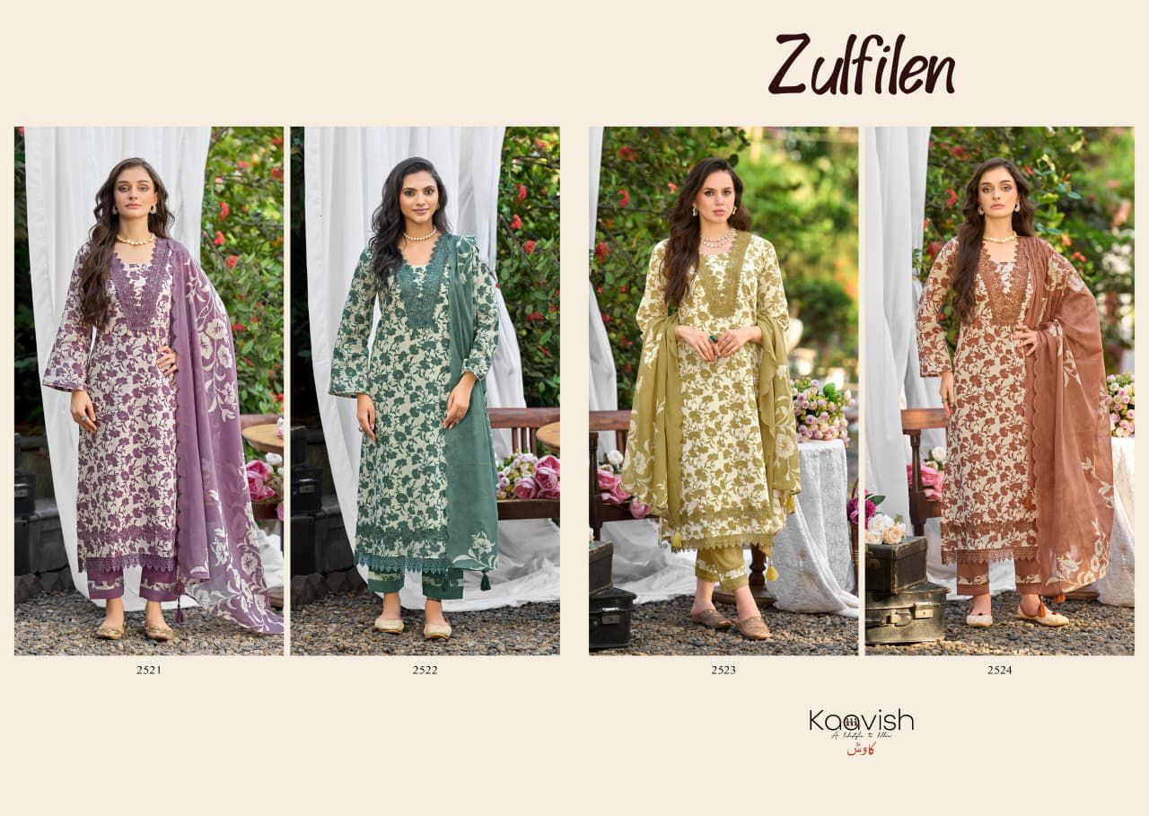 Kaavish Zulfilen ladies cotton suits wholesalers