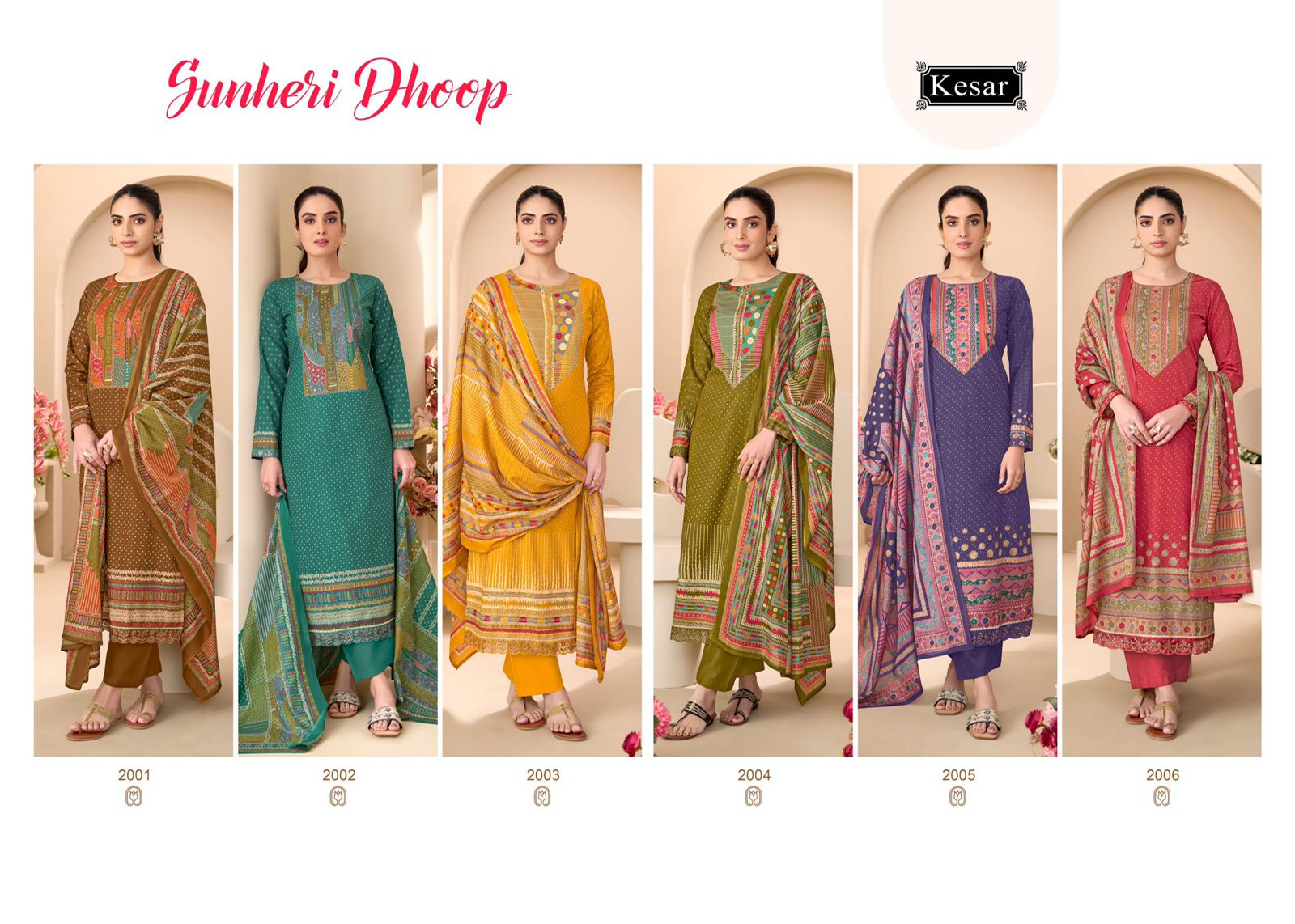 Kesar Sunheri Dhoop ladies suits wholesalers