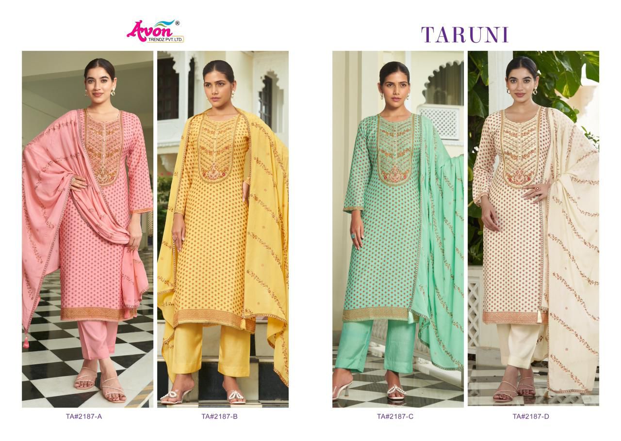 Avon Taruni ladies muslin suits wholesalers