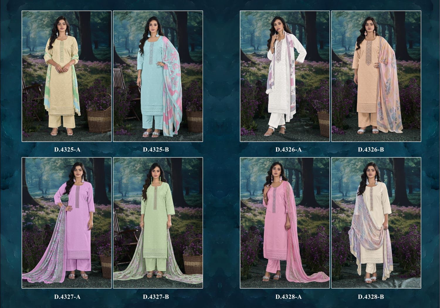 Rivaa Neela ladies Fancy suits wholesalers