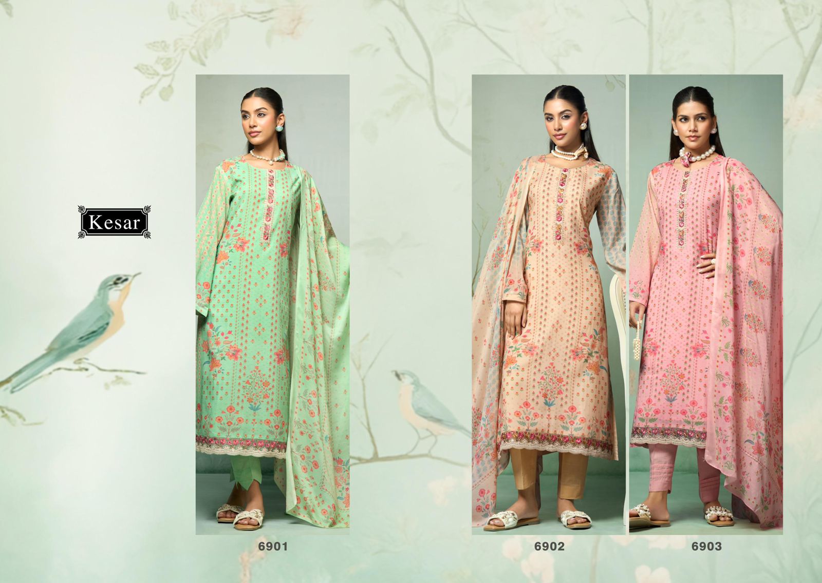 Kesar Miraya pure mal digitally Ladies suits