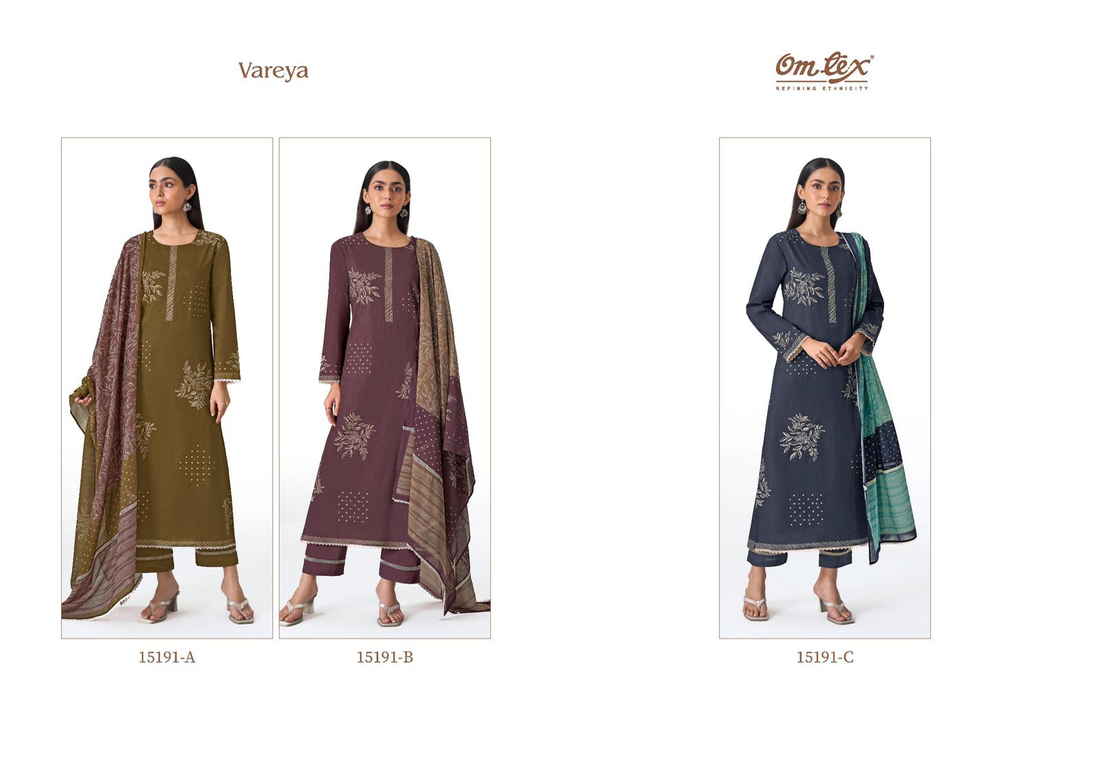 Omtex Vareya ladies cotton suits wholesalers