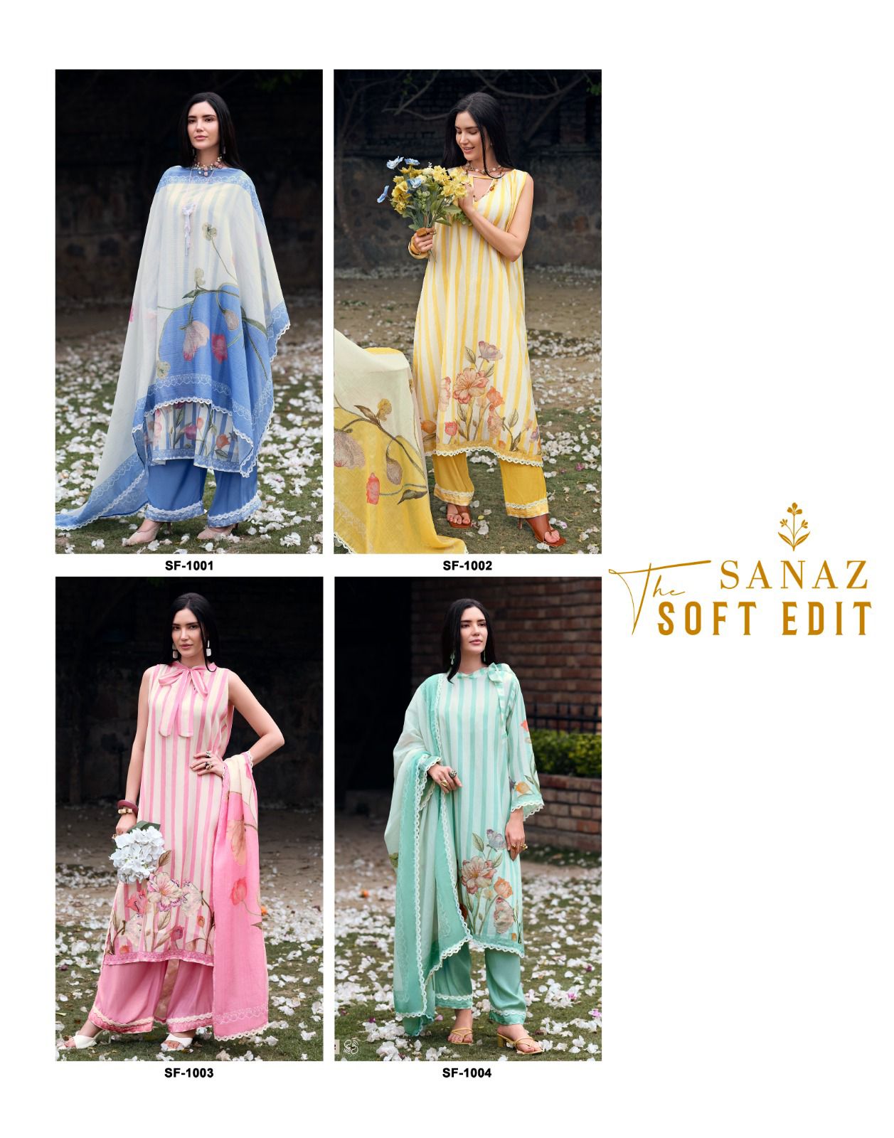Sanaz soft edit pure cotton suits wholesalers