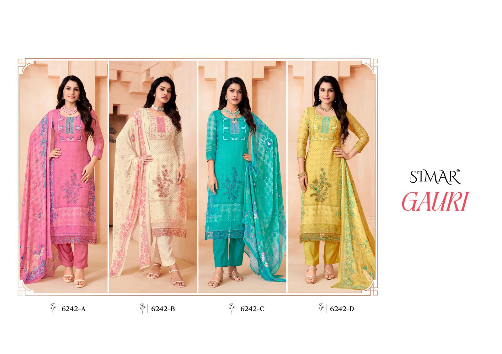 Simar Gauri ladies suits wholesalers