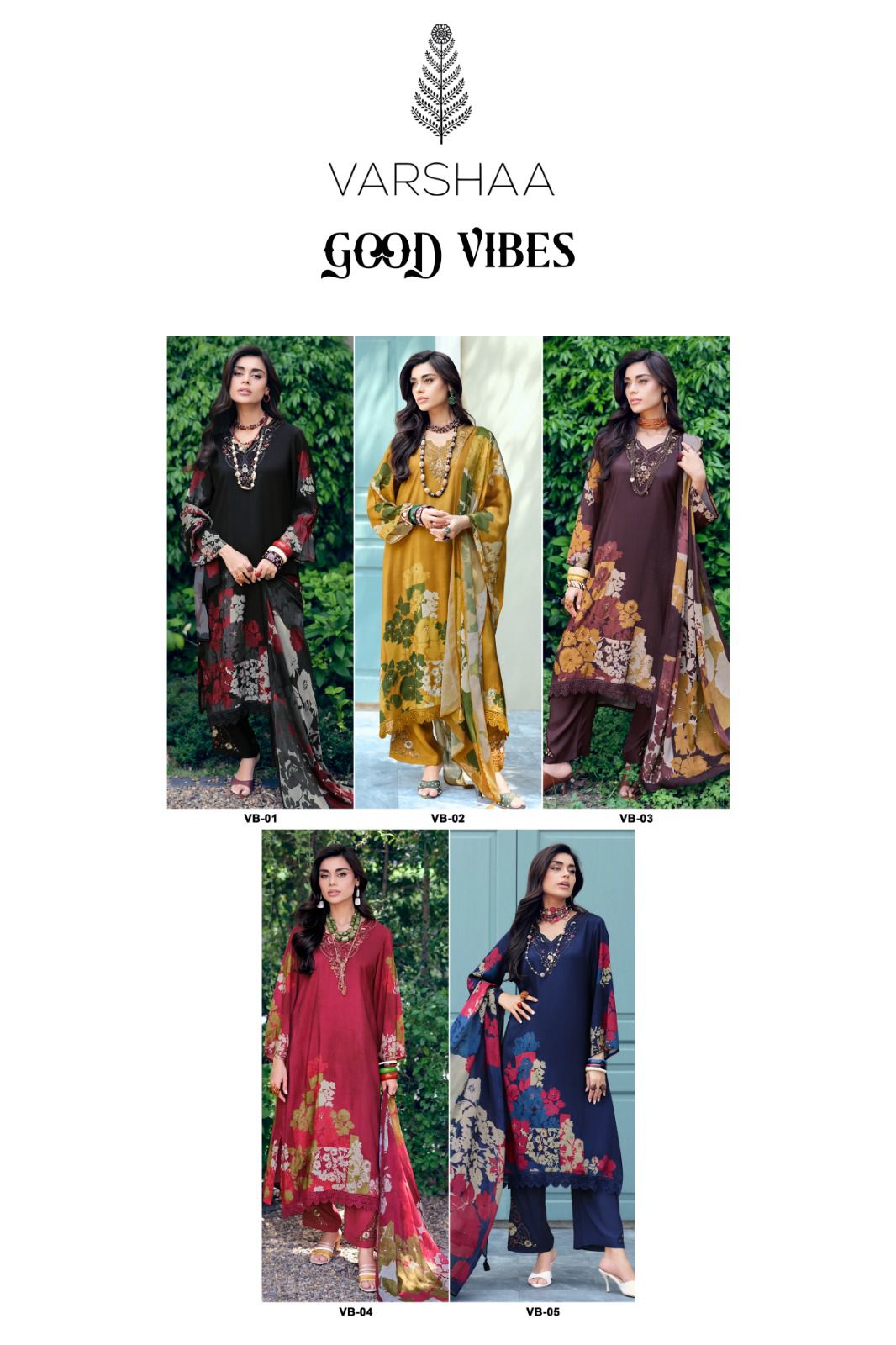 Varsha Good Vibes ladies muslin suits wholesalers