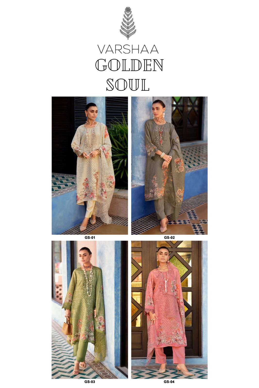 Varsha Golden Soul  ladies suits wholesalers