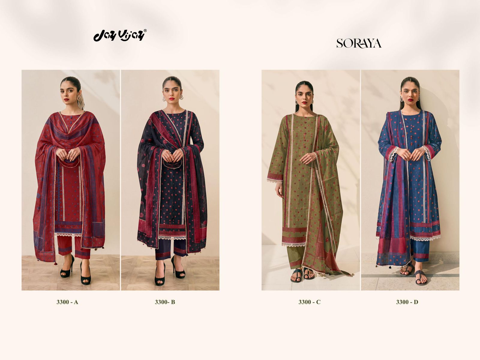Jay Vijay Soraya ladies suits wholesalers