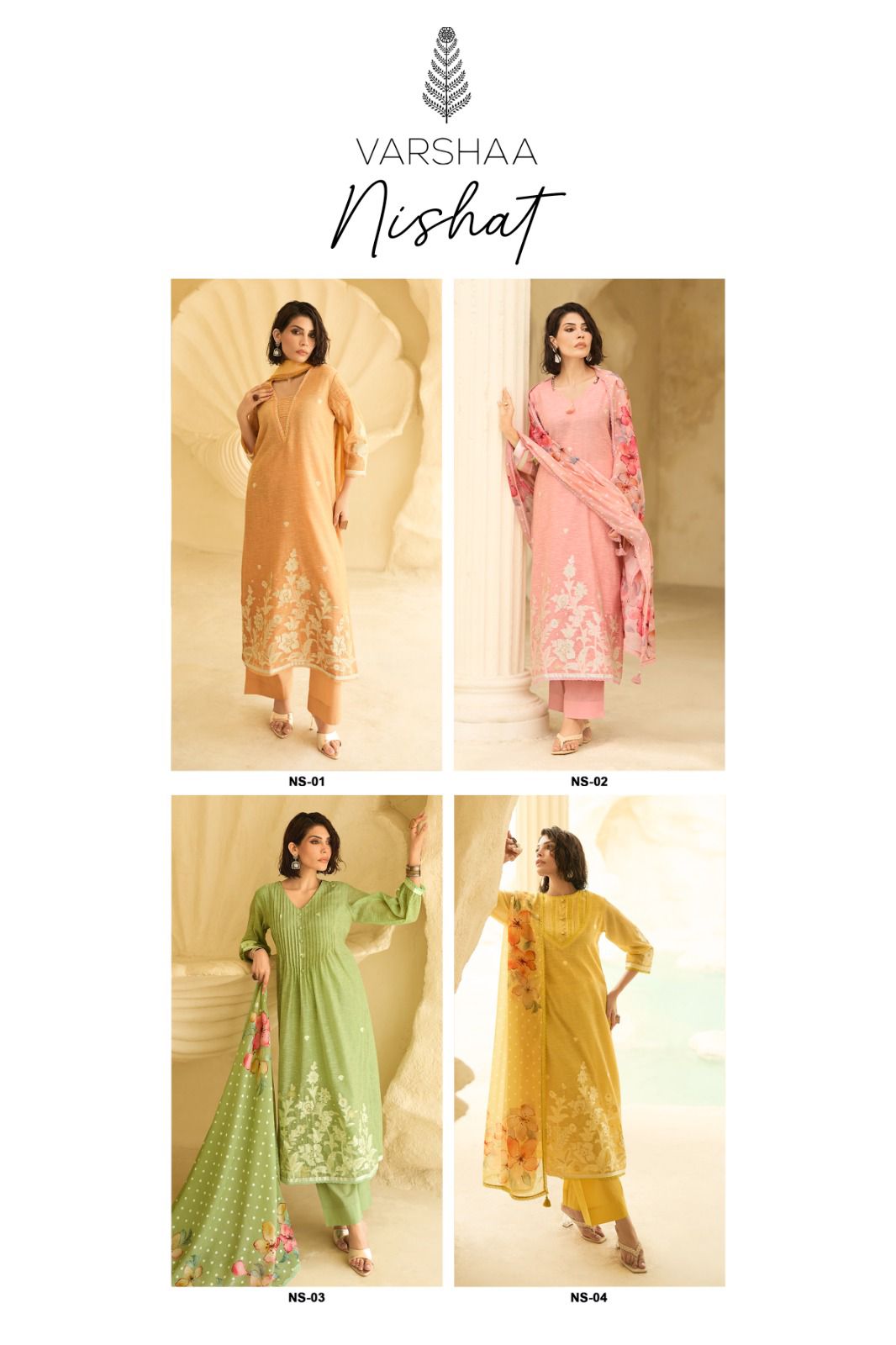 Varsha Nishat ladies suits wholesalers
