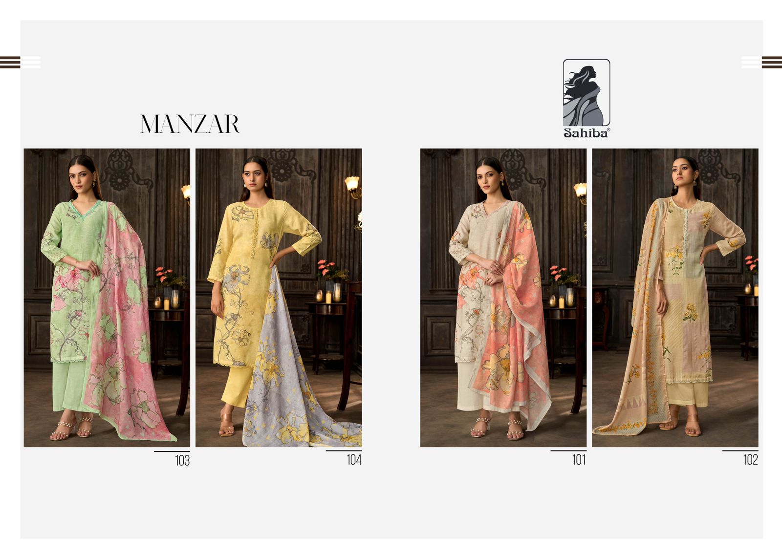 Manzar by Sahiba ladies suits wholesalers