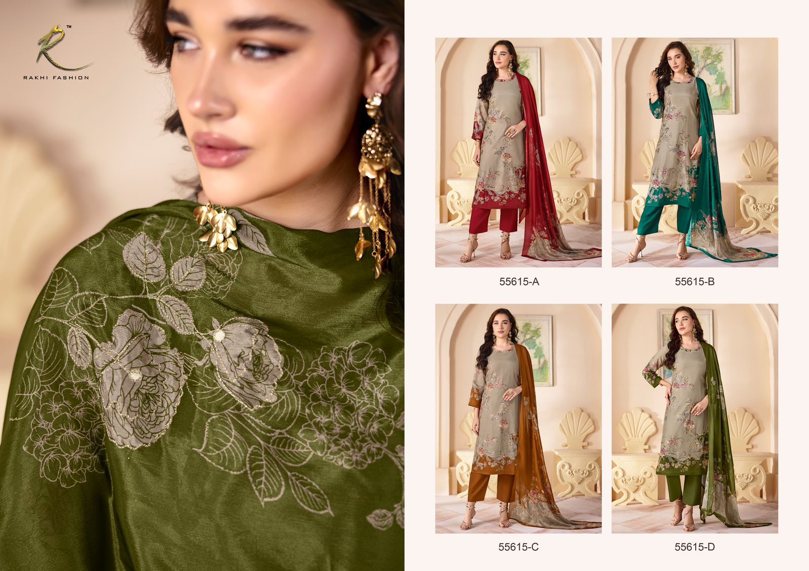 Rakhi Qaira ladies suits wholesalers