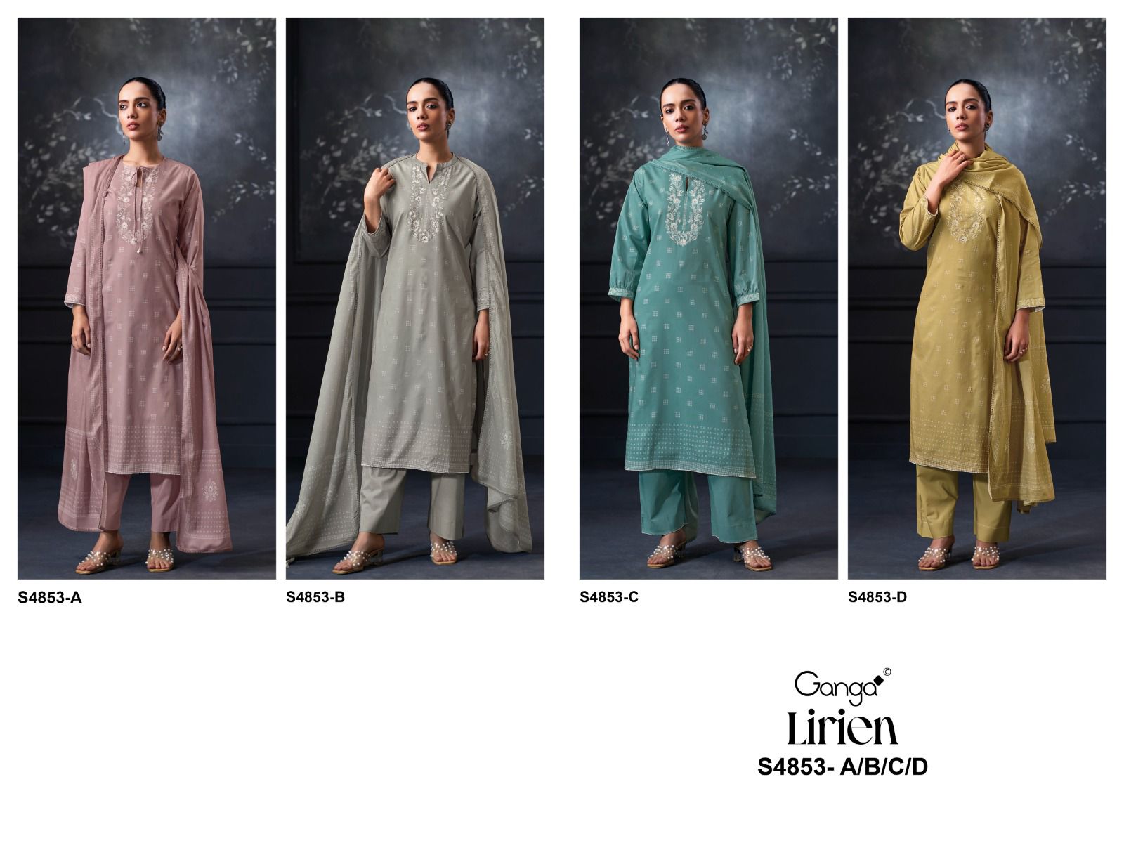Ganga Lirien 4853 ladies suits wholesalers