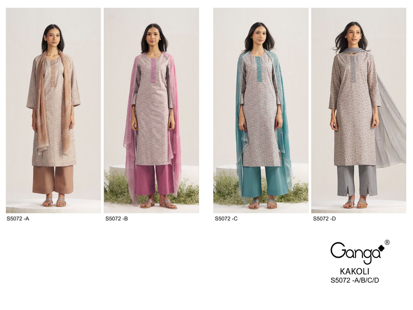 Ganga Kakoli 5072 ladies suits wholesalers