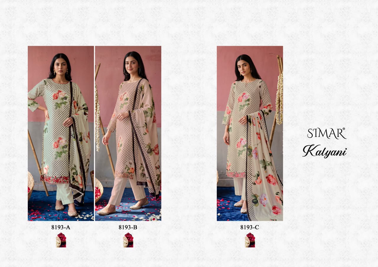 Glossy simar Kalyani ladies suits
