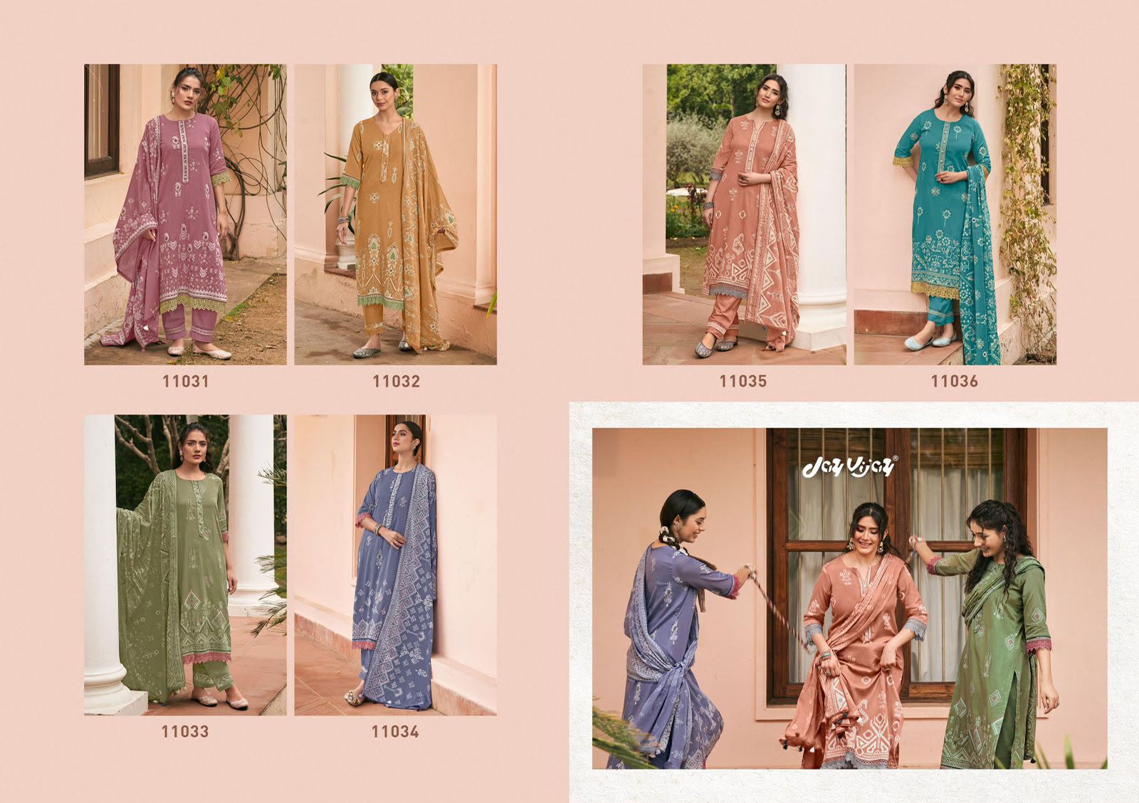 Jay Vijay Jhoom ladies suits wholesalers