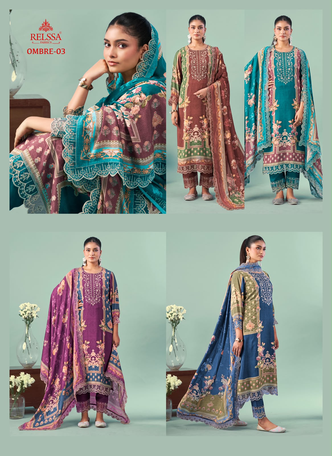 Relssa Omber 3 ladies suits wholesalers