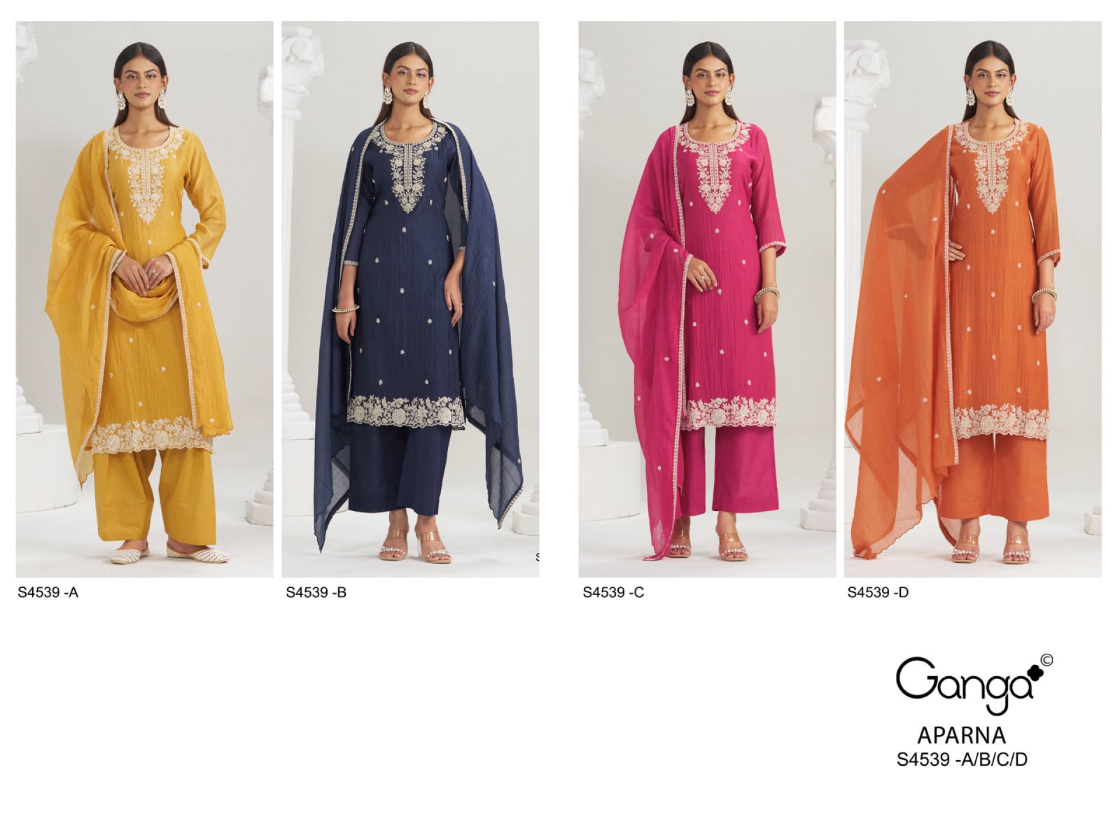 Ganga Aparna 4539 ladies suits wholesalers