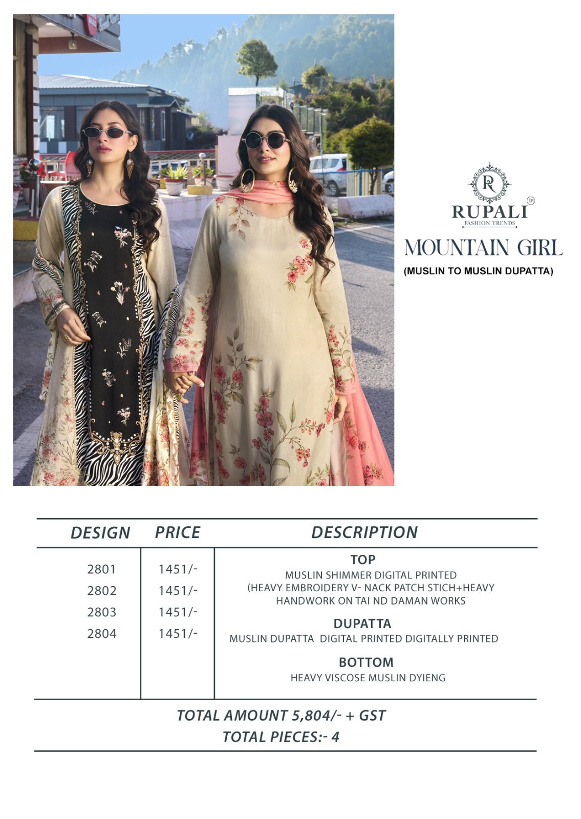 Rupali Mountain Girl Muslin