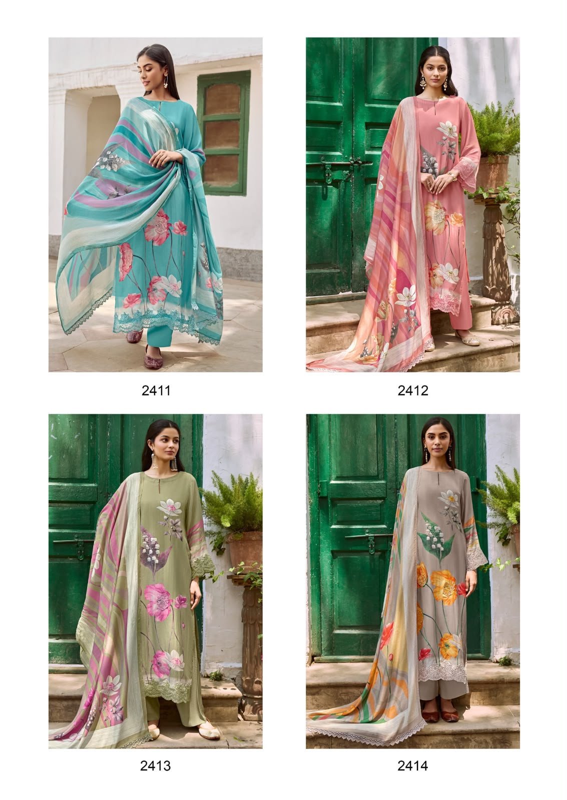 Kimora Dehri by Kimora muslin ladies suits wholesalers